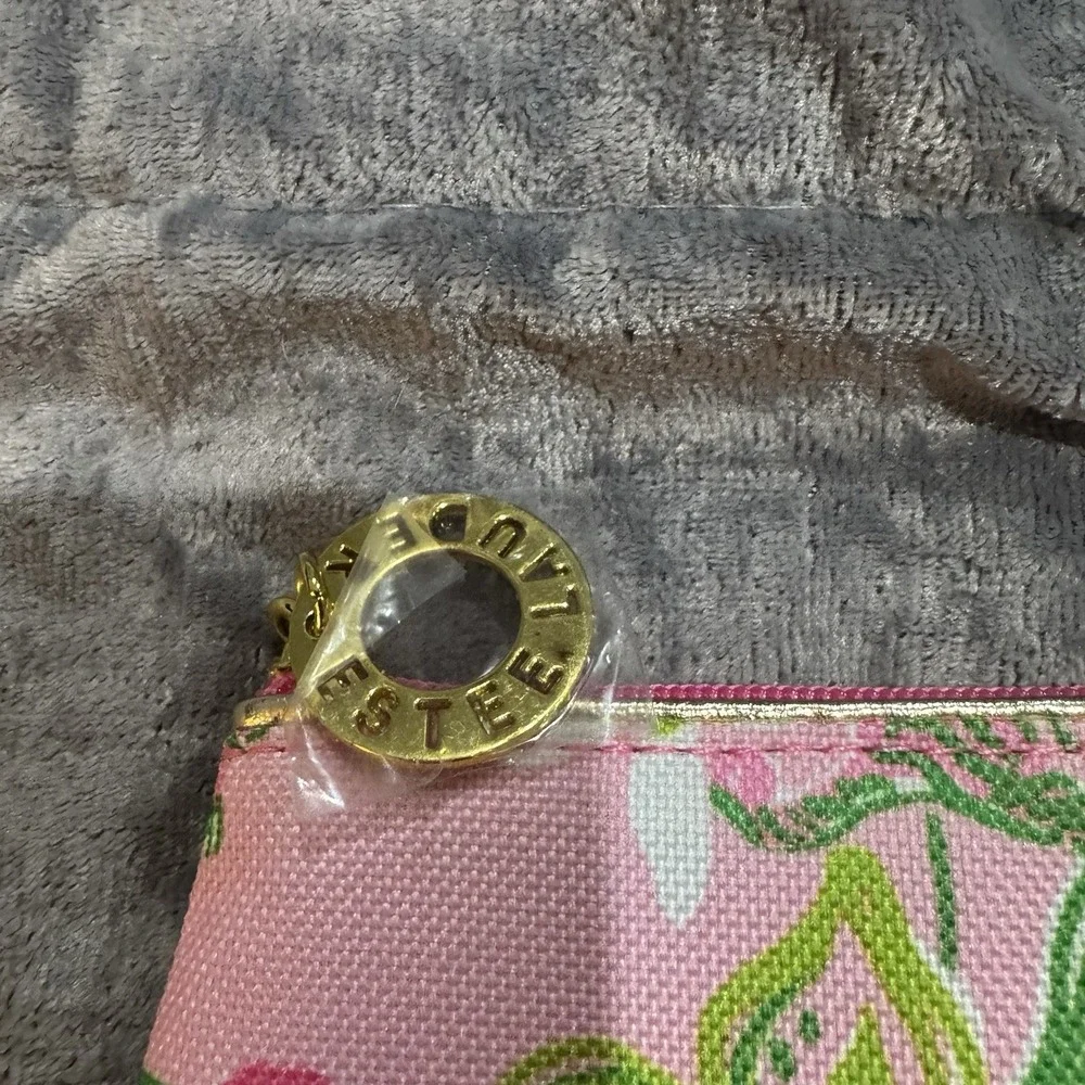 LILLY PULITZER FOR ESTEE LAUDER Tiger Lily Cosmetic Bag Travel Makeup Pouch NWOT